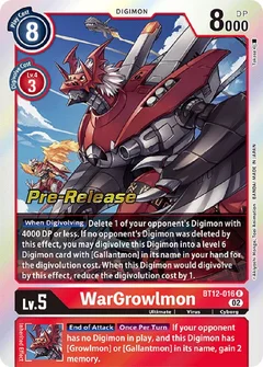 WarGrowlmon BT12-016 R