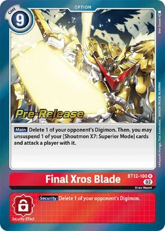 Final Xros Blade BT12-100 R