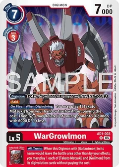 WarGrowlmon - AD1-003 AD1-003 R