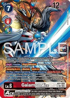Gaiamon ACE (Alternate Art) AD1-005 SR