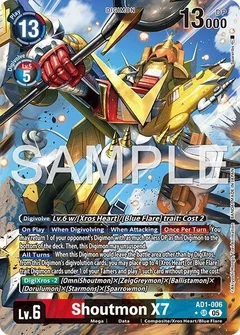 Shoutmon X7 (Alternate Art) AD1-006 SR