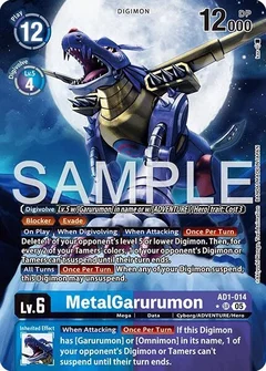 MetalGarurumon (Alternate Art) AD1-014 SR