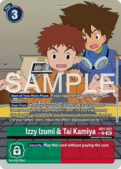 Izzy Izumi & Tai Kamiya (Alternate Art) AD1-022