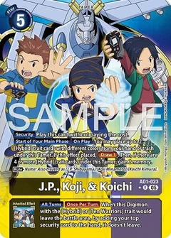 J.P., Koji, & Koichi (Alternate Art) AD1-023 R