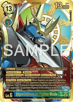 Imperialdramon: Fighter Mode - AD1-024 (Rare Pull) AD1-024 SEC