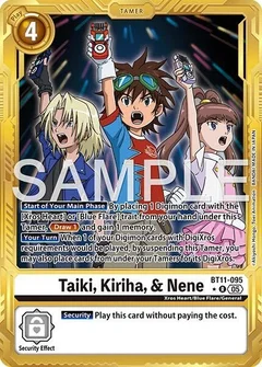 Taiki, Kiriha, & Nene (Gold Border) BT11-095 R