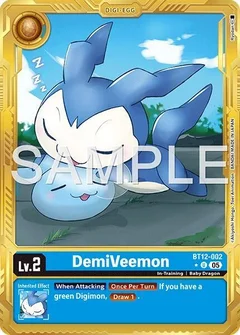 DemiVeemon - BT12-002 (Gold Border) BT12-002 U