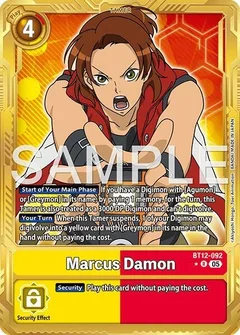 Marcus Damon - BT12-092 (Gold Border) BT12-092 R