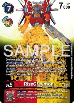 RizeGreymon - BT13-015 (Alternate Art) BT13-015 C