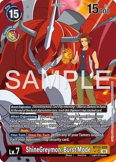 ShineGreymon: Burst Mode (Alternate Art) BT13-020 SR