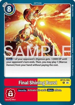 Final Shining Burst (Reprint) BT13-104 R