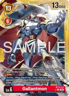 Gallantmon - BT13-111 (Gold Border) BT13-111 SEC