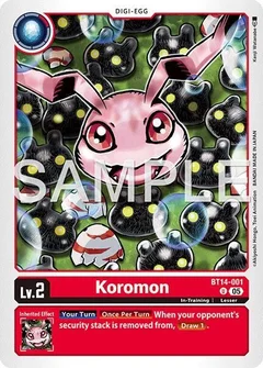 Koromon - BT14-001 (Reprint) BT14-001 U