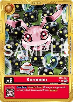 Koromon - BT14-001 (Gold Border) BT14-001 U
