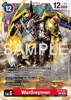 WarGreymon - BT14-101 (Reprint) BT14-101 SEC