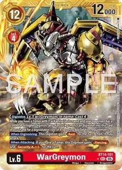 WarGreymon - BT14-101 (Gold Border) BT14-101 SEC