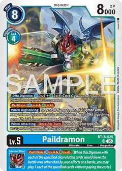Paildramon - BT16-025 (Reprint) BT16-025 SR