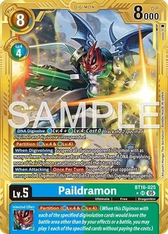 Paildramon - BT16-025 (Gold Border) BT16-025 SR
