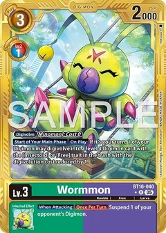 Wormmon - BT16-040 (Gold Border) BT16-040 R