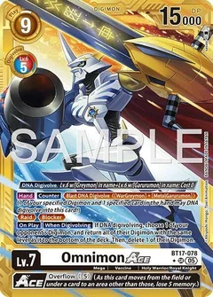 Omnimon ACE (Gold Border) BT17-078 SR
