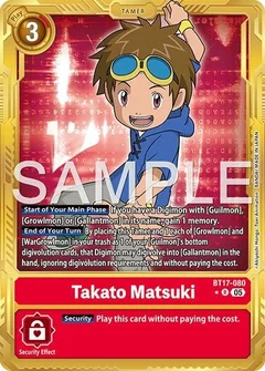 Takato Matsuki - BT17-080 (Gold Border) BT17-080 R