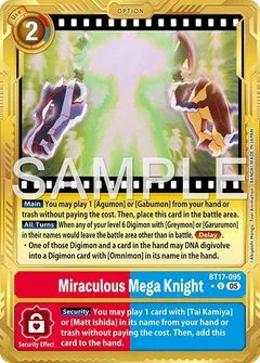 Miraculous Mega Knight (Gold Border) BT17-095 U