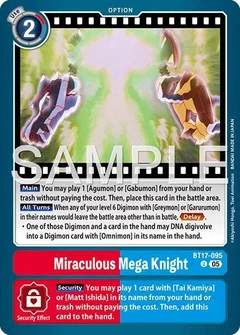 Miraculous Mega Knight (Reprint) BT17-095 U