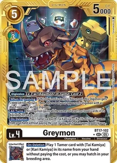 Greymon - BT17-102 (Gold Border) BT17-102 SEC