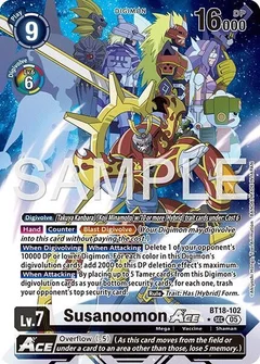 Susanoomon ACE (Alternate Art) BT18-102 SEC