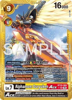 Alphamon: Ouryuken ACE (Gold Border) BT20-060 SR