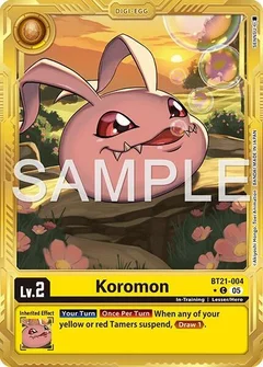 Koromon - BT21-004 (Gold Border) BT21-004 C
