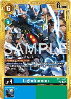 Lighdramon (Gold Border) BT21-037 U