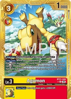 Agumon - BT21-040 (Gold Border) BT21-040 U