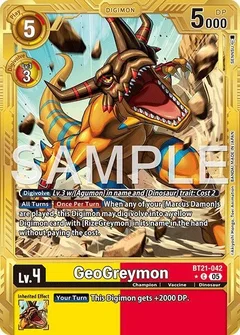 GeoGreymon - BT21-042 (Gold Border) BT21-042 C