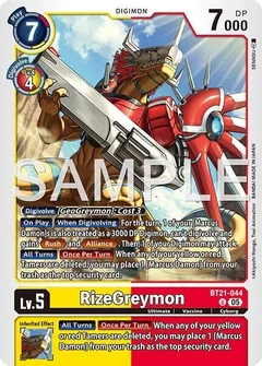RizeGreymon - BT21-044 (Reprint) BT21-044 U