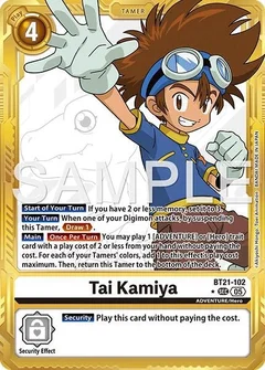 Tai Kamiya - BT21-102 (Gold Border) BT21-102 SEC