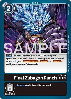 Final Zubagon Punch (Reprint) BT4-109 C
