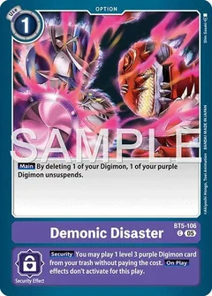 Demonic Disaster (Reprint) BT5-106 C