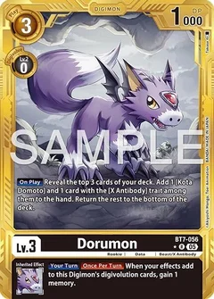 Dorumon (Gold Border) BT7-056 R