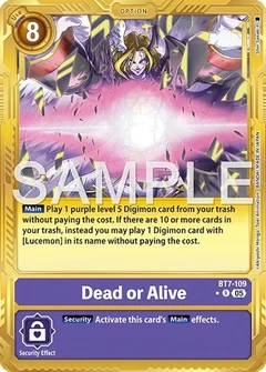 Dead or Alive (Gold Border) BT7-109 R