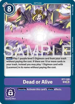 Dead or Alive (Reprint) BT7-109 R