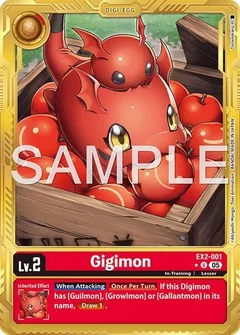Gigimon (Gold Border) EX2-001 U