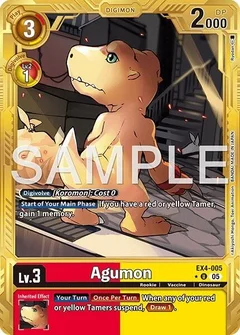 Agumon - EX4-005 (Gold Border) EX4-005 U