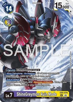 ShineGreymon: Ruin Mode (Reprint) EX4-074 SR