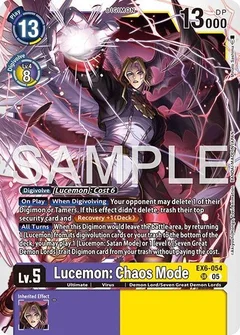 Lucemon: Chaos Mode (Reprint) EX6-054 SR