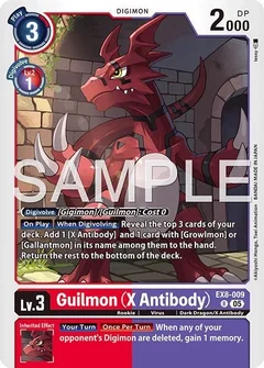 Guilmon (X Antibody) (Reprint) EX8-009 R