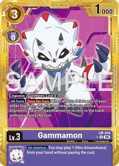 Gammamon - LM-016 (Gold Border) LM-016 R