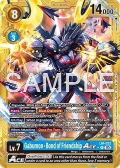 Gabumon - Bond of Friendship ACE (Gold Border) LM-022 P