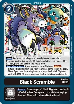 Black Scramble (Reprint) LM-031 P