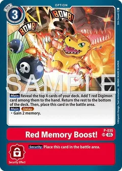 Red Memory Boost! (Reprint) P-035 SR